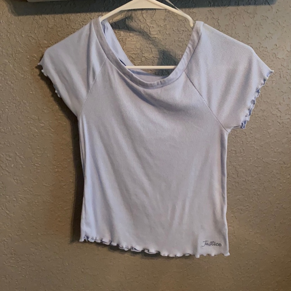 Light blue justice top